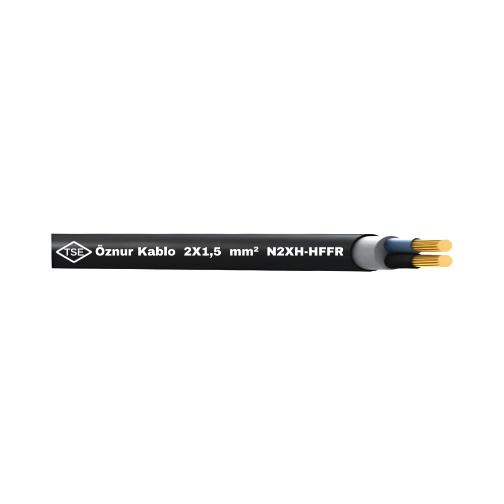  Öznur 2x1,5 Mm N2xh Kablo Halogen Free-1m
