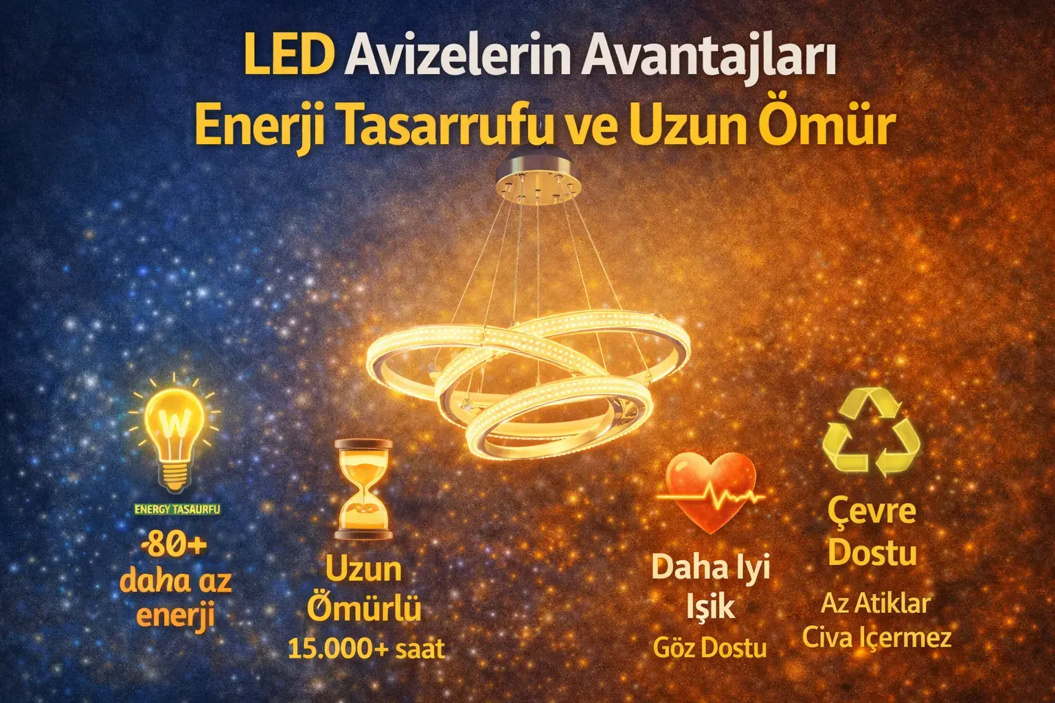 LED Avizelerin Avantajları: Enerji Tasarrufu ve Uzun Ömür