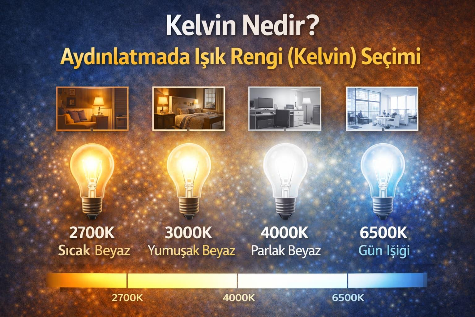 Kelvin Nedir? Aydınlatmada Işık Rengi (Kelvin) Seçimi