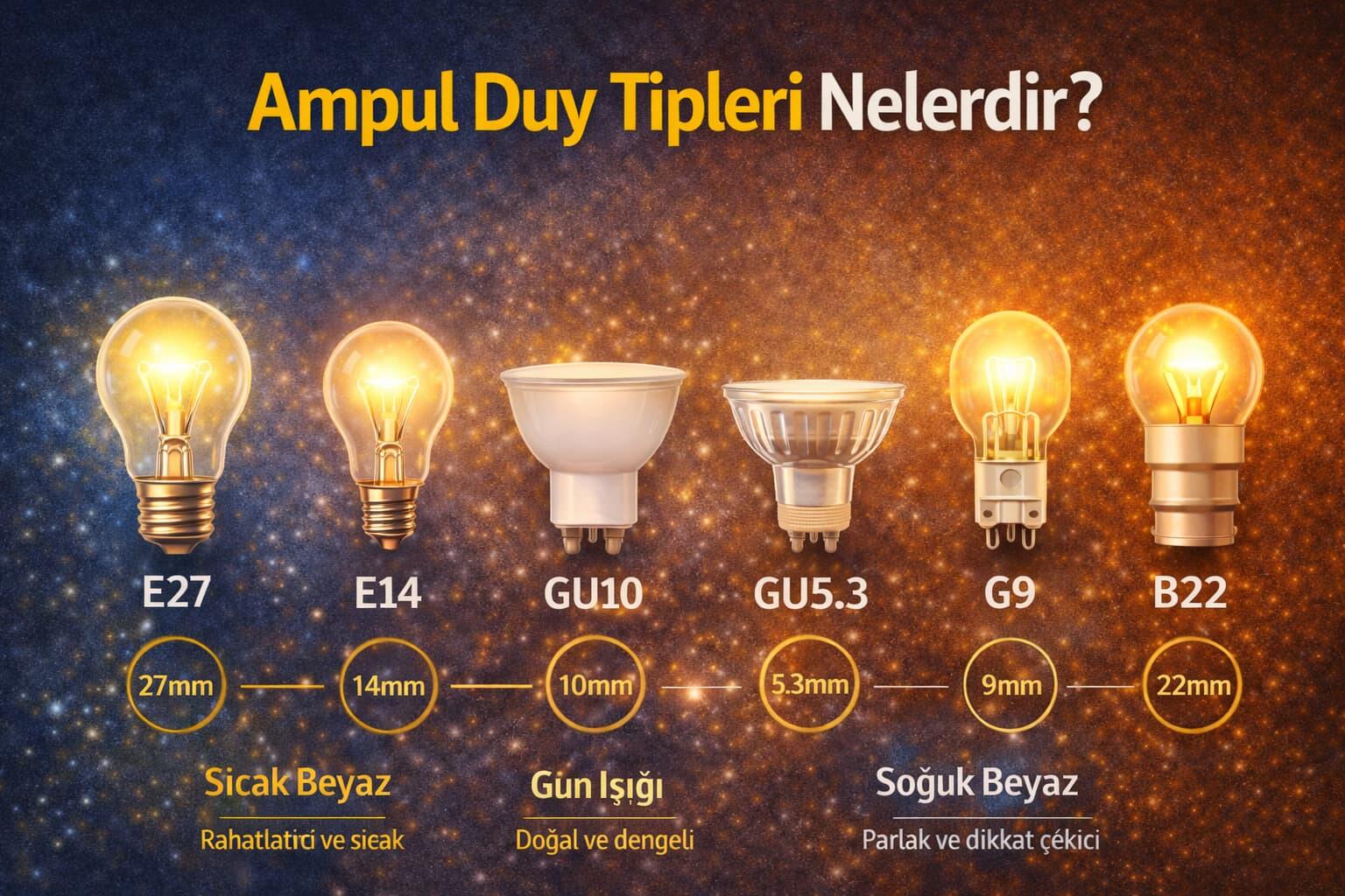 Ampul Duy Tipleri Nelerdir?