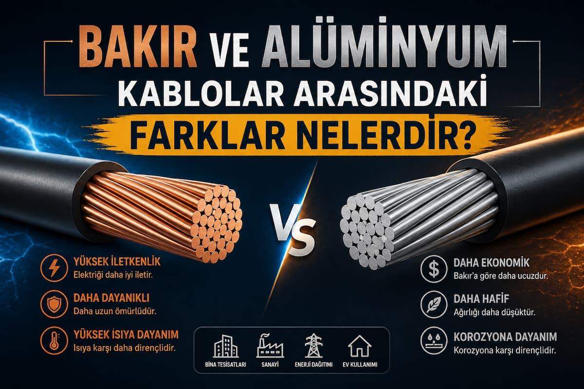 Bakır ve Alüminyum Kablolar Arasındaki Farklar Nelerdir?
