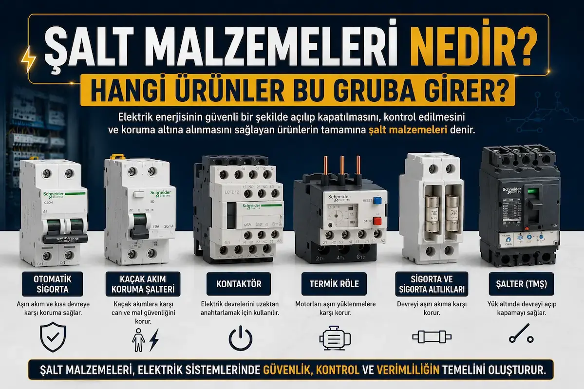 Şalt Malzemeleri Nedir? Hangi Ürünler Bu Gruba Girer?