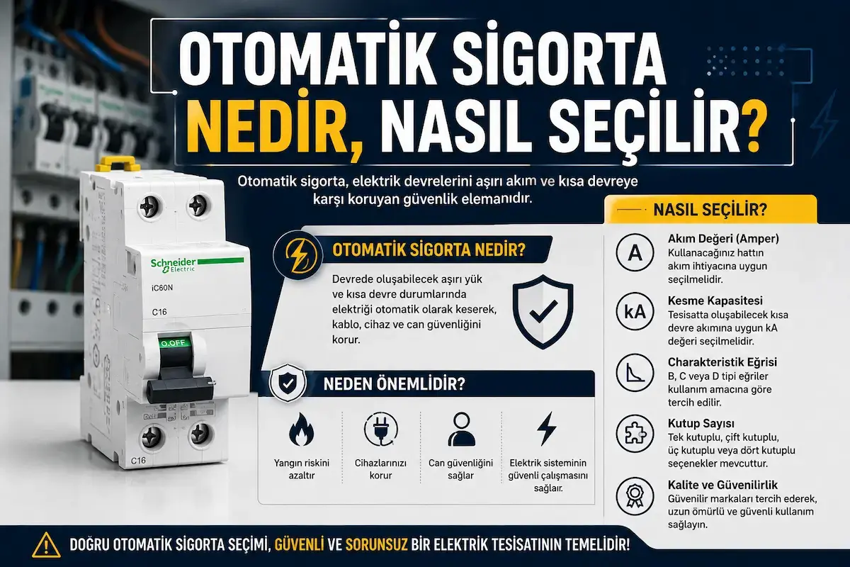 Otomatik Sigorta Nedir, Nasıl Seçilir?