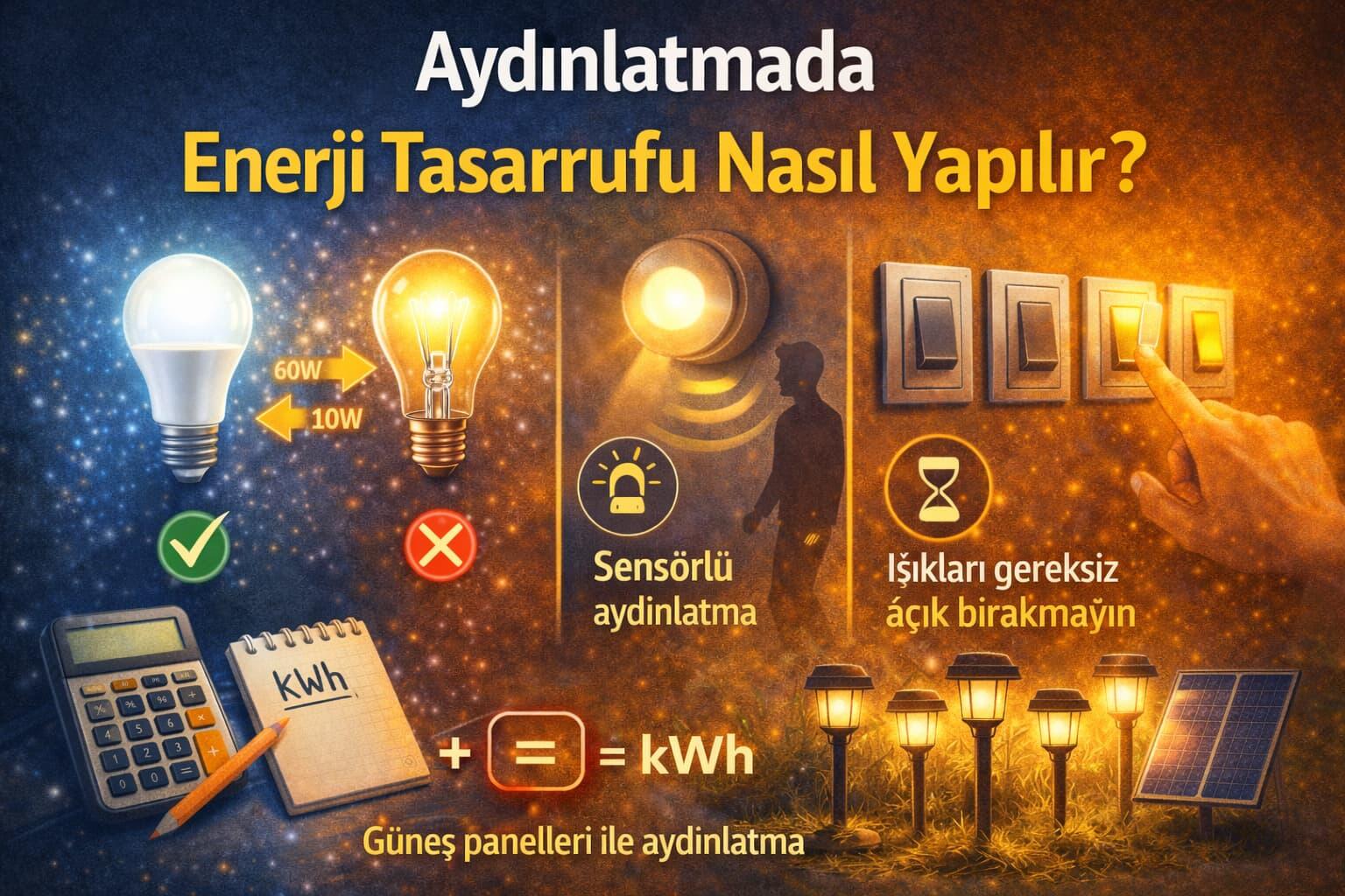 Aydınlatmada Enerji Tasarrufu Nasıl Yapılır?