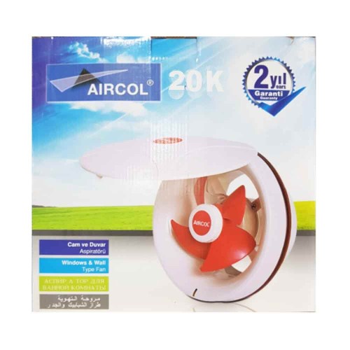 Aircool 200'lük Plastik Kapaklı Aspiratör
