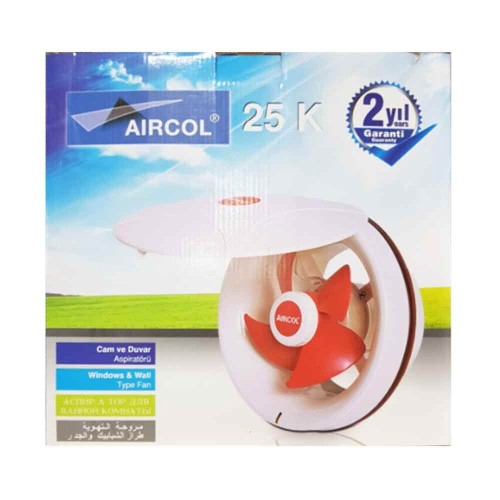 Aircool 250'lik Plastik Kapaklı Aspiratör