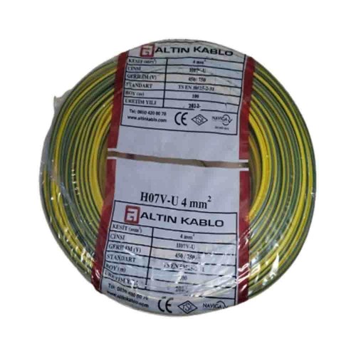 Altın 4 mm NYA Kablo-100m (Sarı/Yeşil)