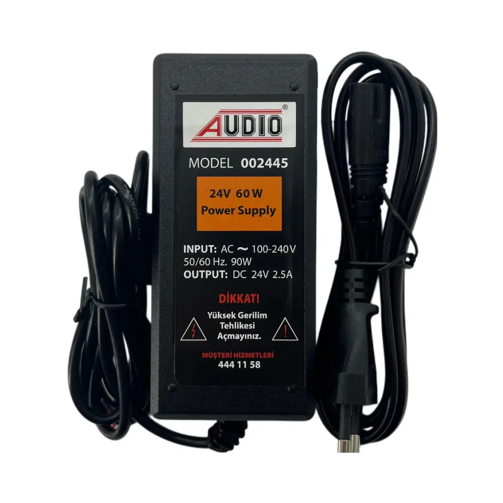  Audio 60w 24v Güç Kaynağı Switch Mode 002445