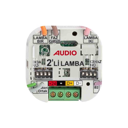 Audio Akıllı Ev Anahtar Arkası 2'li Lamba Modülü 001802