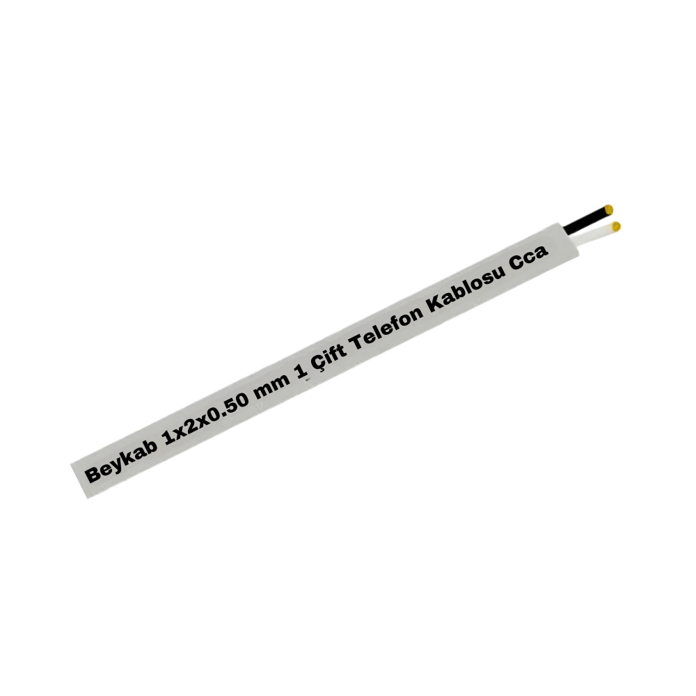  Beykab 1x2x0,50 Mm 1 Çift Telefon Kablosu Cca-1m