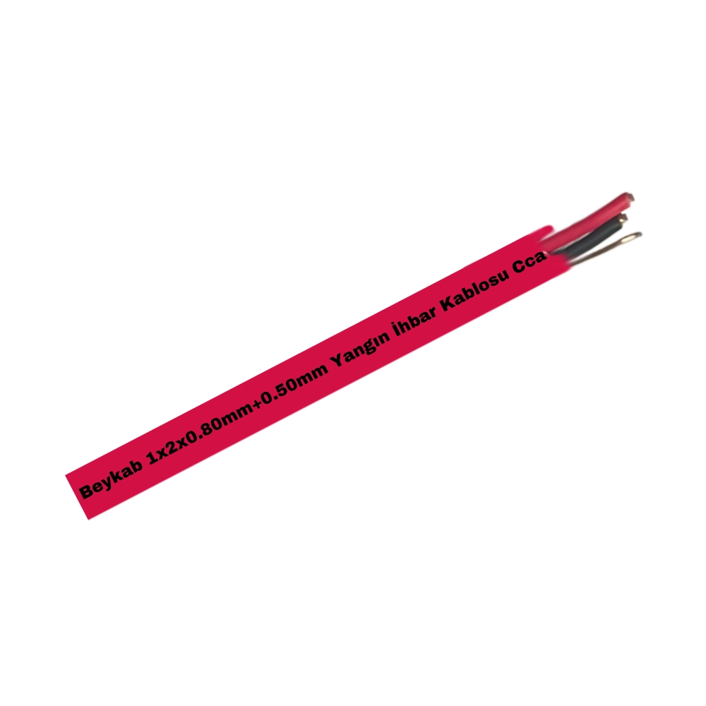  Beykab 1x2x0,80mm+0,50mm Yangın İhbar Kablosu Cca (1m)