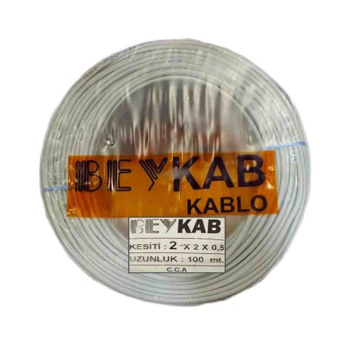 Beykab 2x2x0,50 mm 2 Çift Telefon Kablosu Cca-100m
