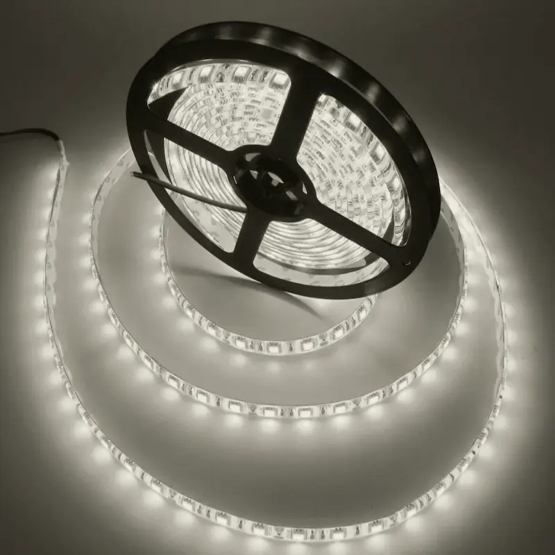Cata 10 Çipli İç Mekan Silikonsuz Şerit Led-5m (Beyaz) CT-4480 - Cata