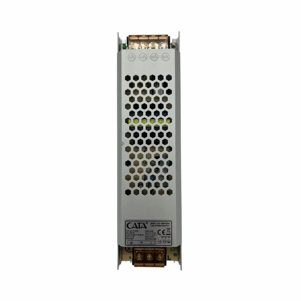 Cata 17a İç Mekan Süper Slim Led Trafosu 12v 204w Ct-2676