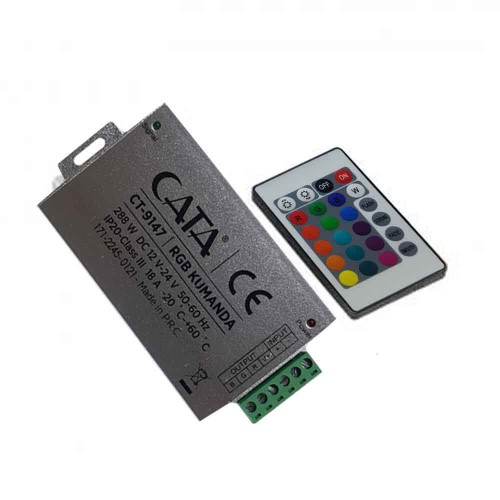 Cata 18A RGB Şerit Led Kumanda ve Kontrol Modülatörü CT-9147 - Thumbnail