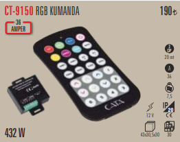  Cata 24a Rgb Şerit Led Kumandası Ct-9150