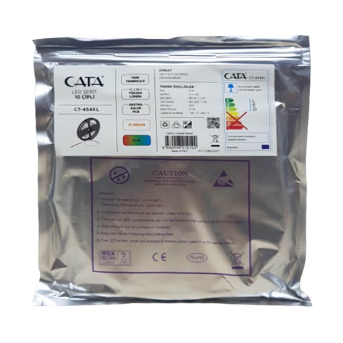 Cata 3 Çipli Rgb İç Mekan Silikonsuz Şerit Led-5m CT-4545