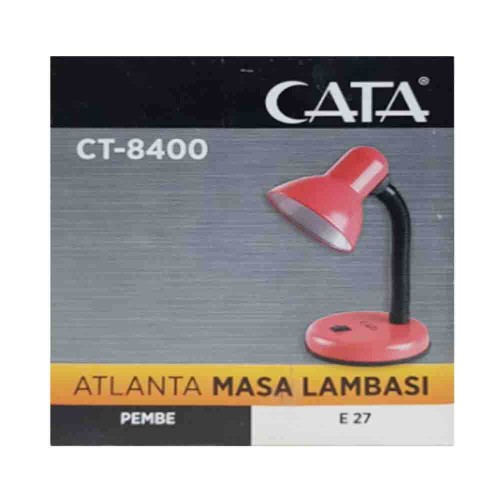 Cata Atlanta Metal Masa Lambası Pembe CT-8400