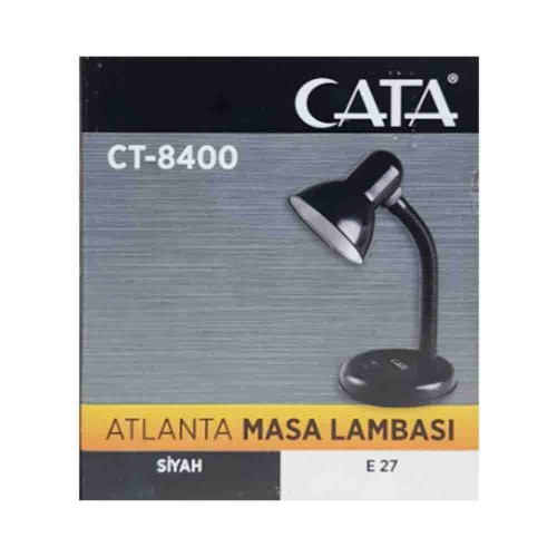 Cata Atlanta Metal Masa Lambası Siyah CT-8400