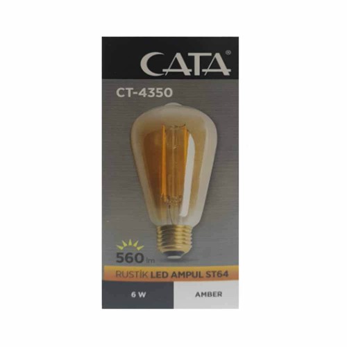 Cata CT-4302 8W Dekoratif Rustik Led Ampul Amber Işık Rengi