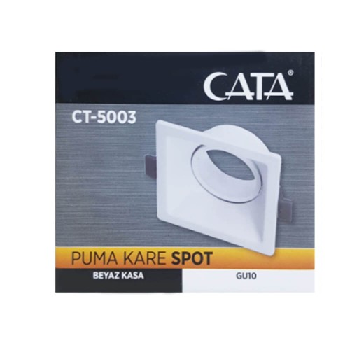 Cata Puma Kare Spot Beyaz Kasa CT-5003 - Thumbnail