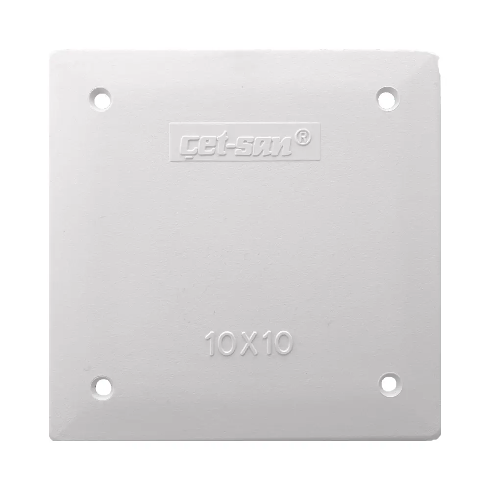  Çetsan Sıvaaltı Abs Kare Buat Kapağı 100x100x45mm Kb.0361