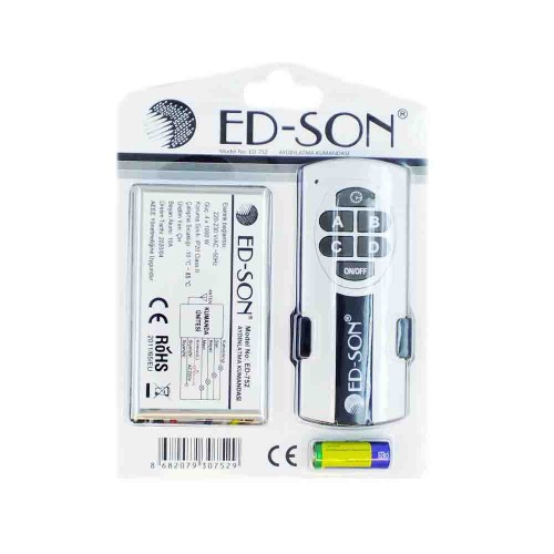 Edson 3 Kanal RF Uzaktan Kontrol Avize Kumandası ED-750