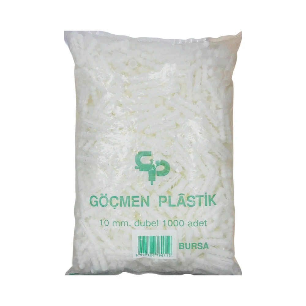  Göçmen 10mm Beyaz Dubel (1000