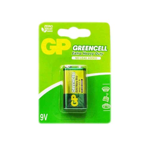 GP Greencell 9V Pil 6F22 Zn-C