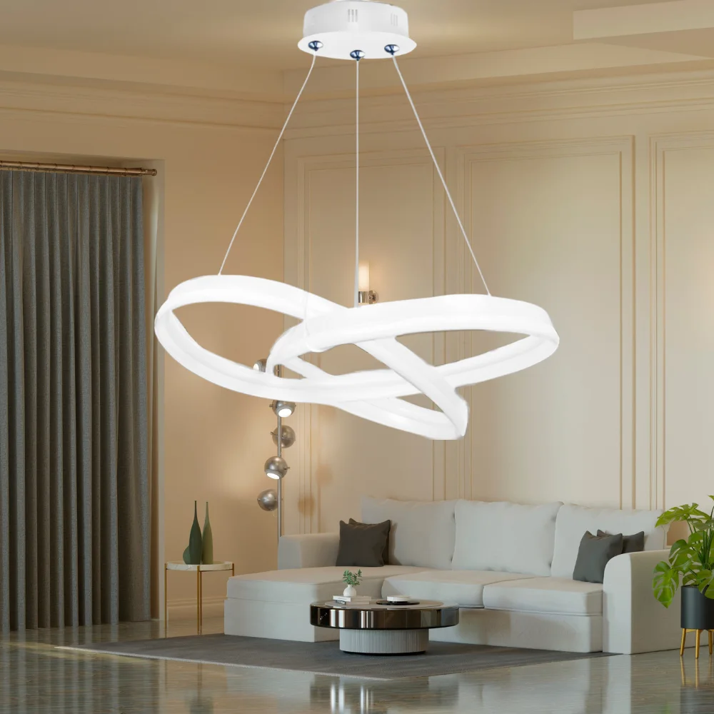 Ledli Avize Çiftli Karçiçeği (beyaz) El-03b