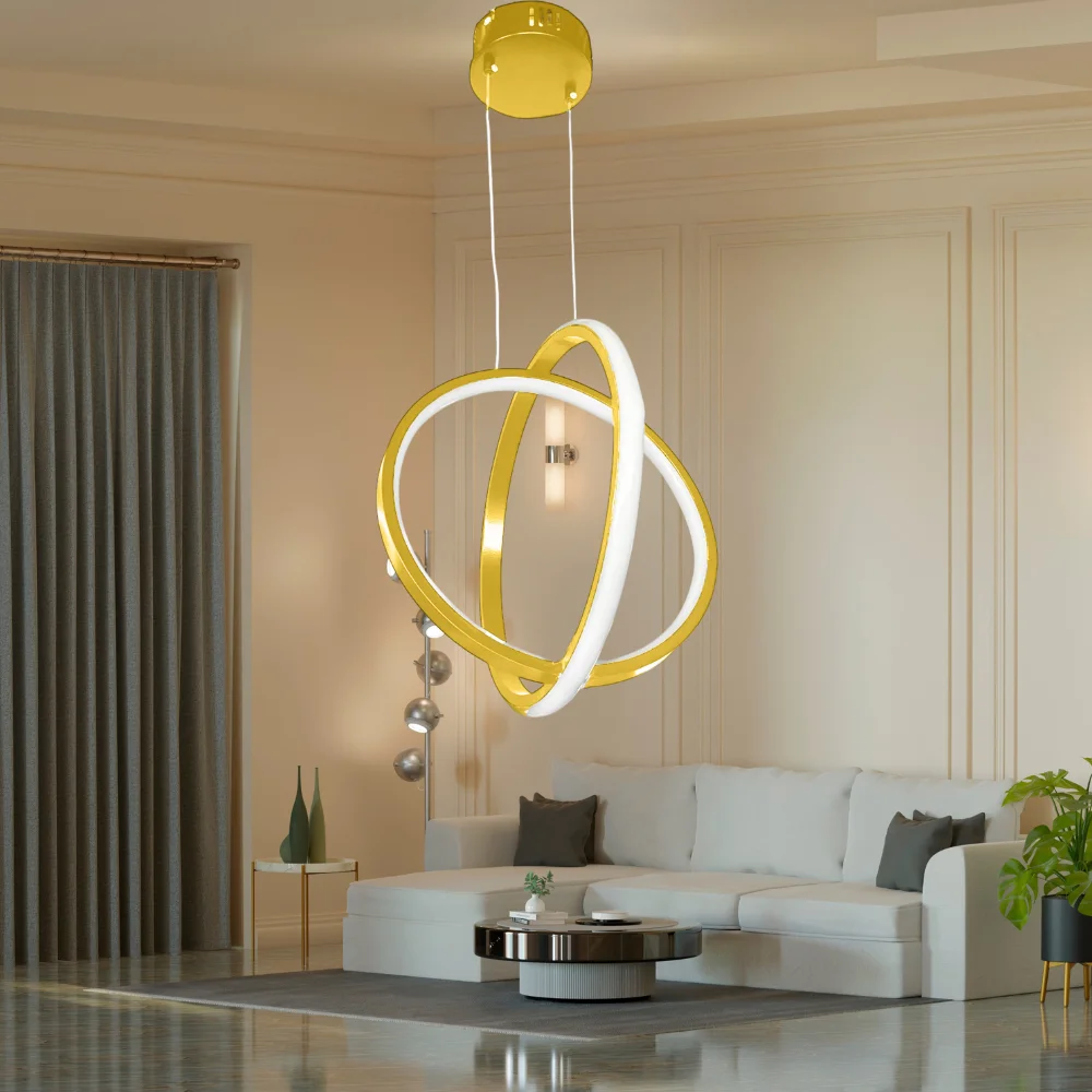  Ledli Avize Dünya (gold) El-35gd