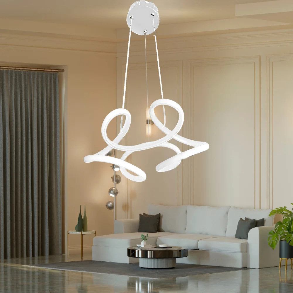  Ledli Avize Mini Helezon  (beyaz) El-04b