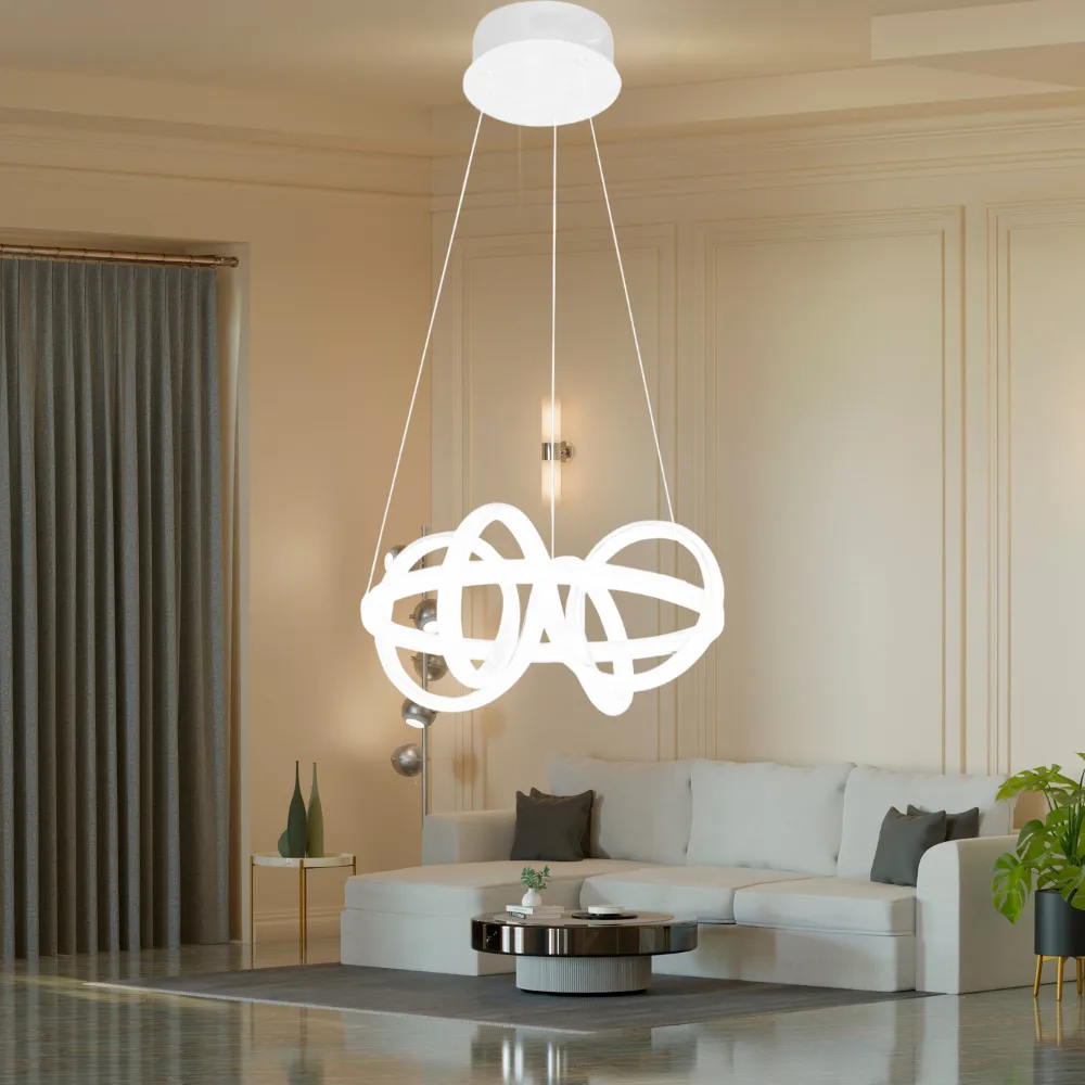 Ledli Avize Mini Yörünge (beyaz) El-49b