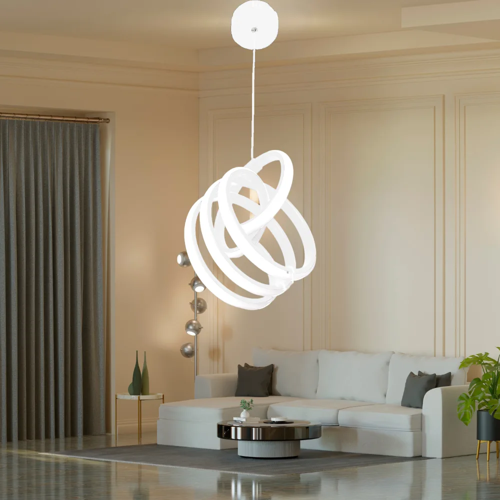  Ledli Avize Mini Labirent  (beyaz) El-20b