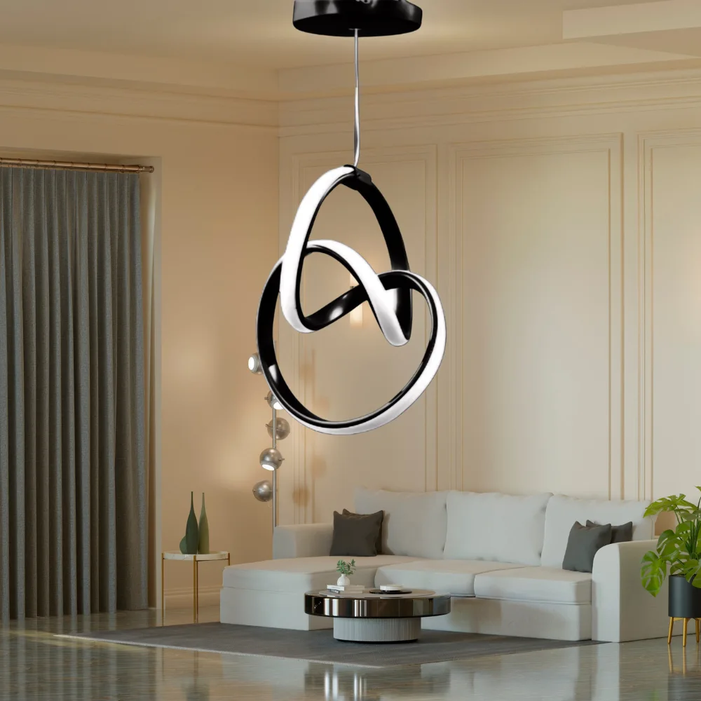  Ledli Avize Mini İmza (siyah) El-01s