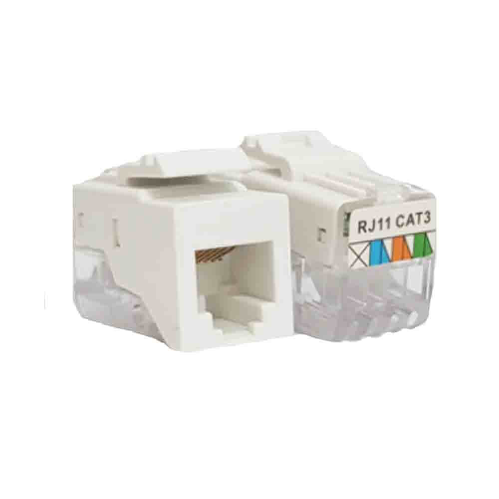 Cat3 Keystone Jack Rj11-rj12 Data Prizi El-2091