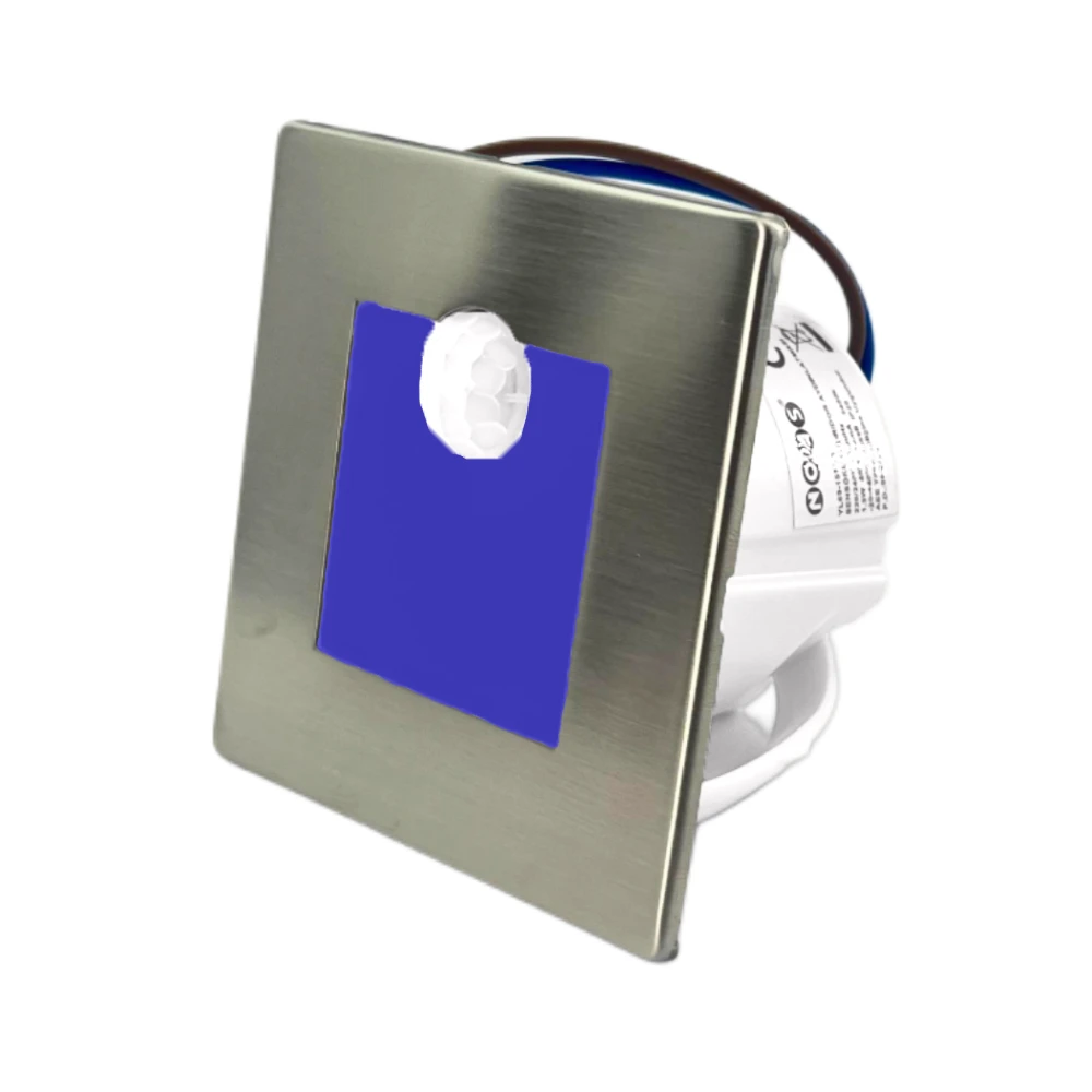  Noas 1,5w Kare Sensörlü Koridor Armatürü Mavi Yl69-1513-b