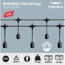 Noas Mykonos 20 Duylu 10m Eklenebilir Kablo YL01-0220