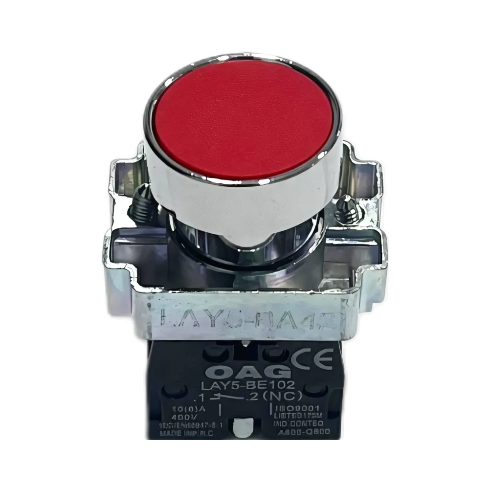  Oag 22mm Kırmızı Stop Butonu