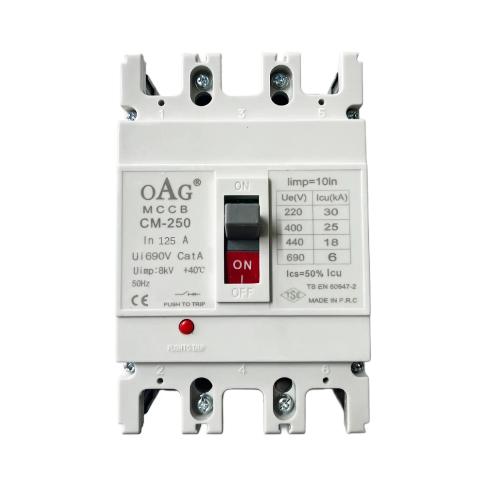 Oag 3x125a 25ka Sabit Tip Kompakt Şalter Tse