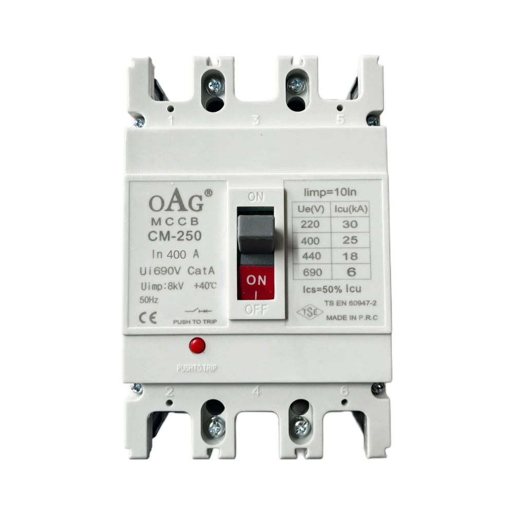 Oag 3x400a 50ka Sabit Tip Kompakt Şalter Tse