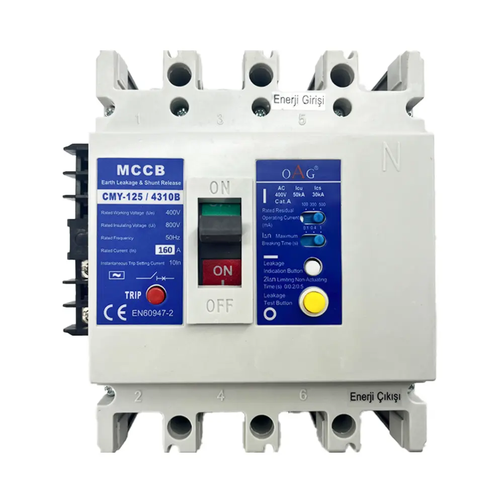  Oag 4x160a 50ka Yangın Korumalı Kompakt Şalter (açtırma Bobinli)
