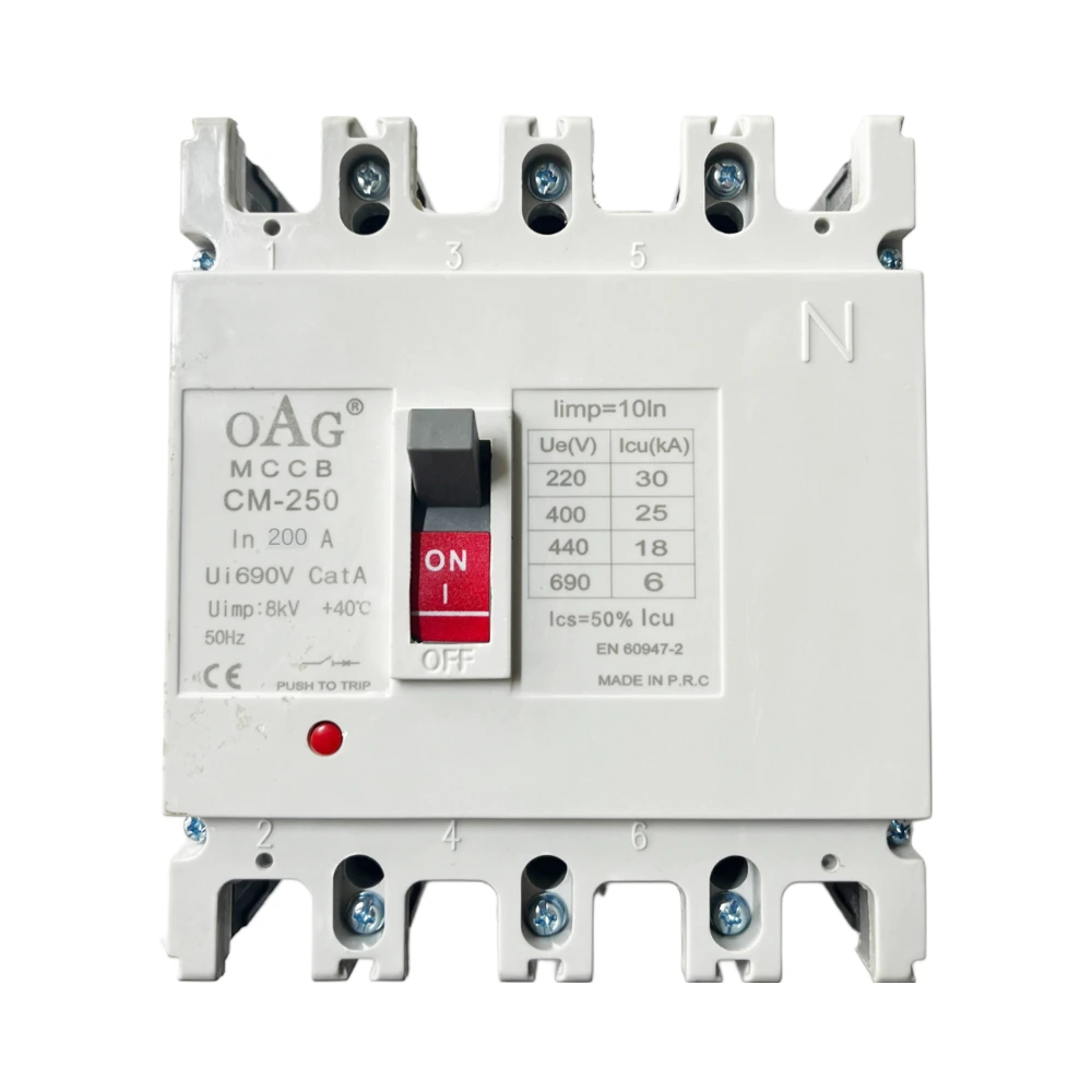 Oag 4x200a 25ka Sabit Tip Kompakt Şalter Tse