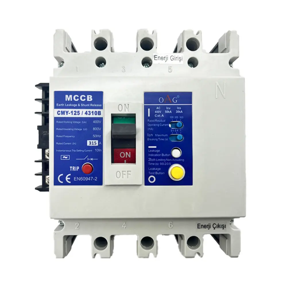 Oag 4x315a 50ka Yangın Korumalı Kompakt Şalter (açtırma Bobinli)