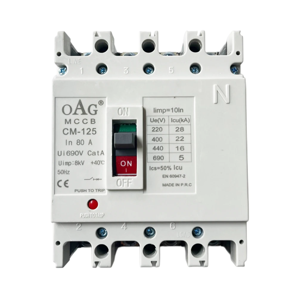  Oag 4x80a 22ka Sabit Tip Kompakt Şalter Tse