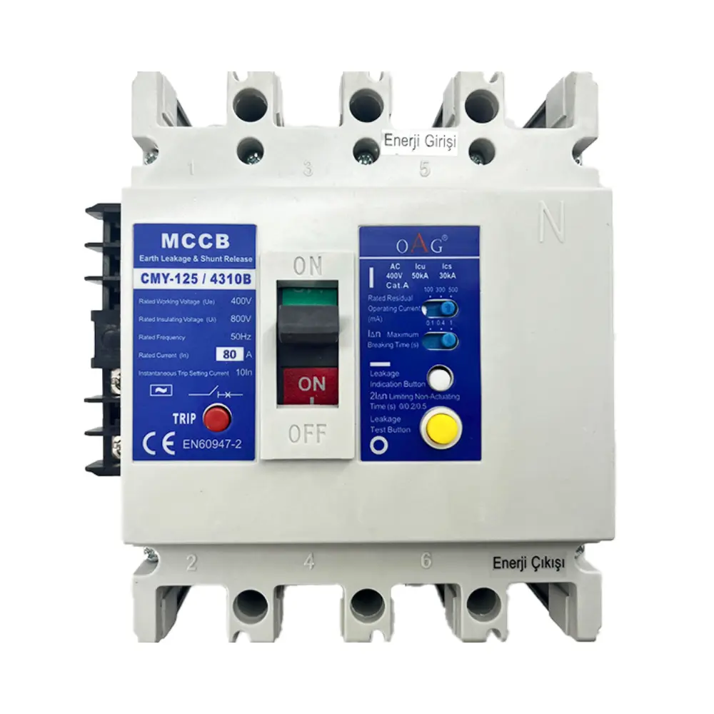  Oag 4x80a 50ka Yangın Korumalı Kompakt Şalter (açtırma Bobinli)
