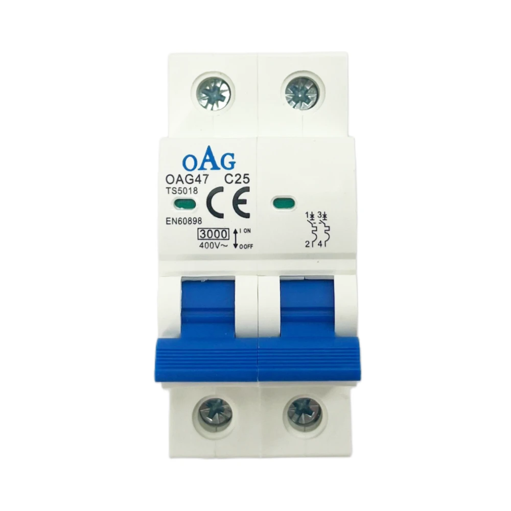  Oag C Tipi 2x25a 3ka Otomatik Sigorta