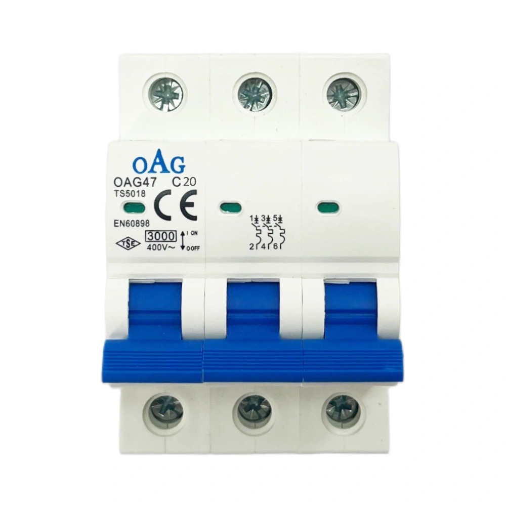  Oag C Tipi 3x20a 3ka Otomatik Sigorta