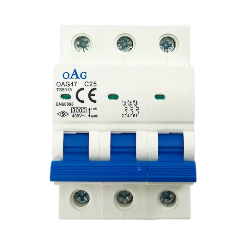  Oag C Tipi 3x25a 3ka Otomatik Sigorta