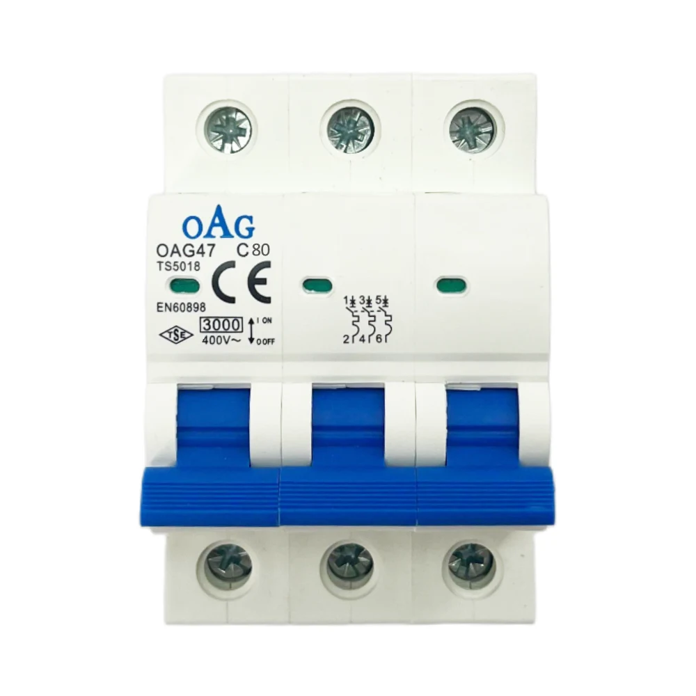  Oag C Tipi 3x80a 3ka Otomatik Sigorta